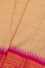 Gadwal Silk Cream Saree