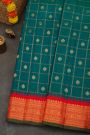 Gadwal Silk Teal Blue Saree