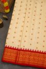 Gadwal Silk Cream Saree