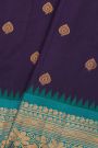Gadwal Silk Navy Blue Saree