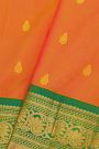 Gadwal Silk Orange Saree