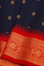 Gadwal Silk Navy Blue Saree