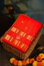 Gadwal Silk Red Saree