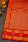 Gadwal Silk Red Saree