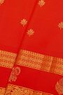 Gadwal Silk Red Saree