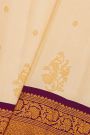 Gadwal Silk Cream Saree