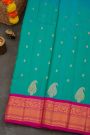Gadwal Silk Sea Blue Saree