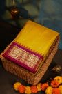 Gadwal Silk Yellow Sare