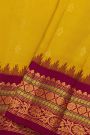 Gadwal Silk Yellow Sare