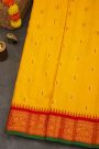 Gadwal Silk Gold Yellow Saree