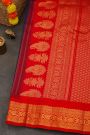 Gadwal Silk Navy Blue Saree