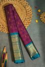 Gadwal Silk Violet Saree