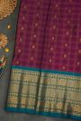 Gadwal Silk Violet Saree