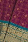 Gadwal Silk Violet Saree