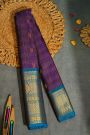 Gadwal Silk Violet Saree