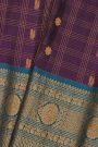 Gadwal Silk Violet Saree