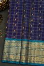 Gadwal Silk Navy Blue Saree