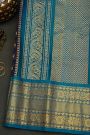 Gadwal Silk Navy Blue Saree