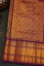 Gadwal Silk Bottle Green Saree