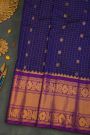 Gadwal Silk Navy Blue Saree
