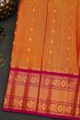 Gadwal Silk Orange Saree