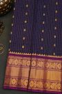 Gadwal Silk Navy Blue Saree