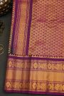 Gadwal Silk Navy Blue Saree