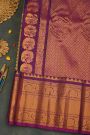 Gadwal Silk Navy Blue Saree