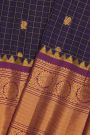 Gadwal Silk Navy Blue Saree