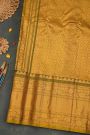 Gadwal Silk Bottle Green Saree