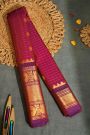 Gadwal Silk Magenta Saree