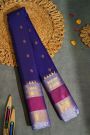 Gadwal Silk Navy Blue Saree