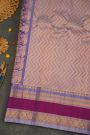 Gadwal Silk Navy Blue Saree