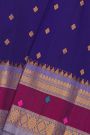 Gadwal Silk Navy Blue Saree