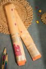 Gadwal Silk Peach Saree