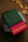 Narayanpet Silk Bottle Green Saree