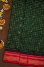 Narayanpet Silk Bottle Green Saree