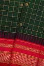 Narayanpet Silk Bottle Green Saree