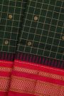 Narayanpet Silk Bottle Green Saree