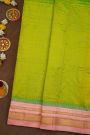 Narayanpet Silk Parrot Green Saree