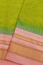 Narayanpet Silk Parrot Green Saree