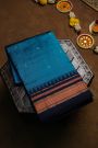 Narayanpet Silk Blue Saree