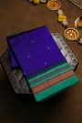 Narayanpet Silk Navy Blue Saree