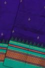 Narayanpet Silk Navy Blue Saree