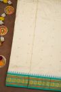 Narayanpet Silk Off White Saree
