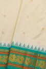 Narayanpet Silk Off White Saree