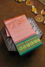 Narayanpet Silk Peach Saree