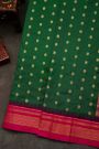 Narayanpet Silk Bottle Green Saree