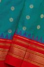 Narayanpet Silk Peacock Blue Saree