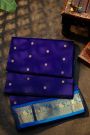 Narayanpet Silk Navy Blue Saree